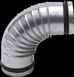 Spiralo K-L plooibocht 90° 80mm